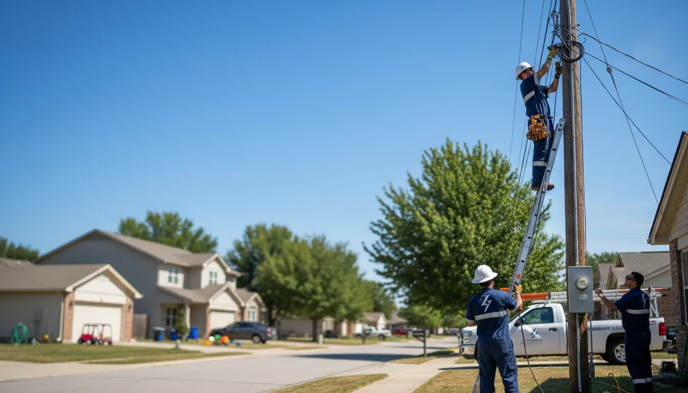 Residential electrician providing installation services in Cyrus, MN